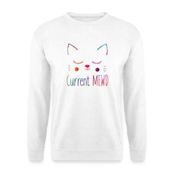 Aktuelle Stimmung Niedlich Katzenliebhaberin - Unisex Pullover - Weiß - Vorne