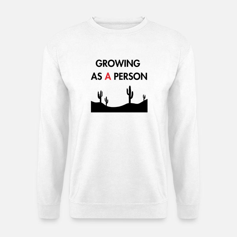 Als Mensch wachsen - Unisex Pullover - Weiß
