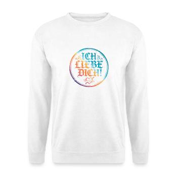 I Love You Saying Colorful - Unisex Sweatshirt - white - Front