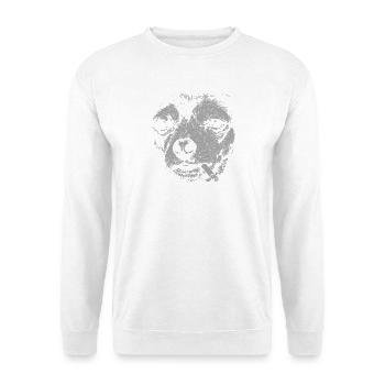 Chihuahua fumant un chien drôle mème humour Chi - Sweat-shirt Unisexe - blanc - Devant