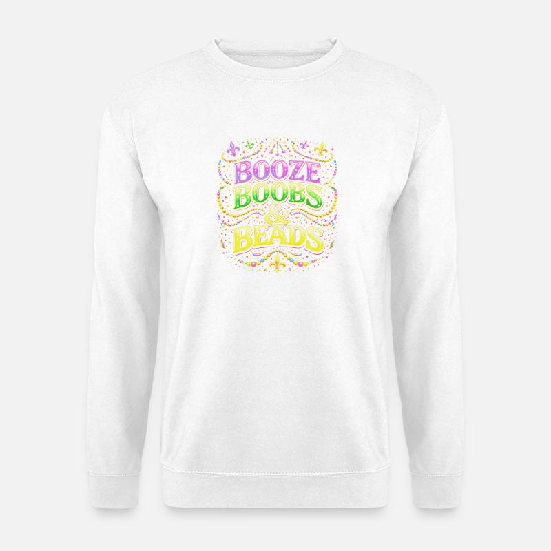 Booze Beads & Beads Design - Unisex Pullover - Weiß