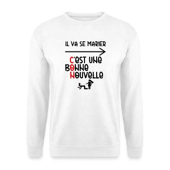 Tenue EVG Humour - Sweat-shirt Unisexe - blanc - Devant