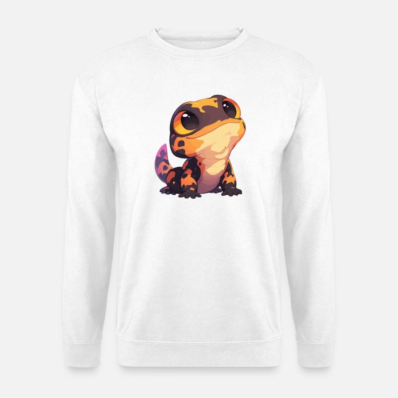 Feuersalamander Salamander - Unisex Pullover - Weiß