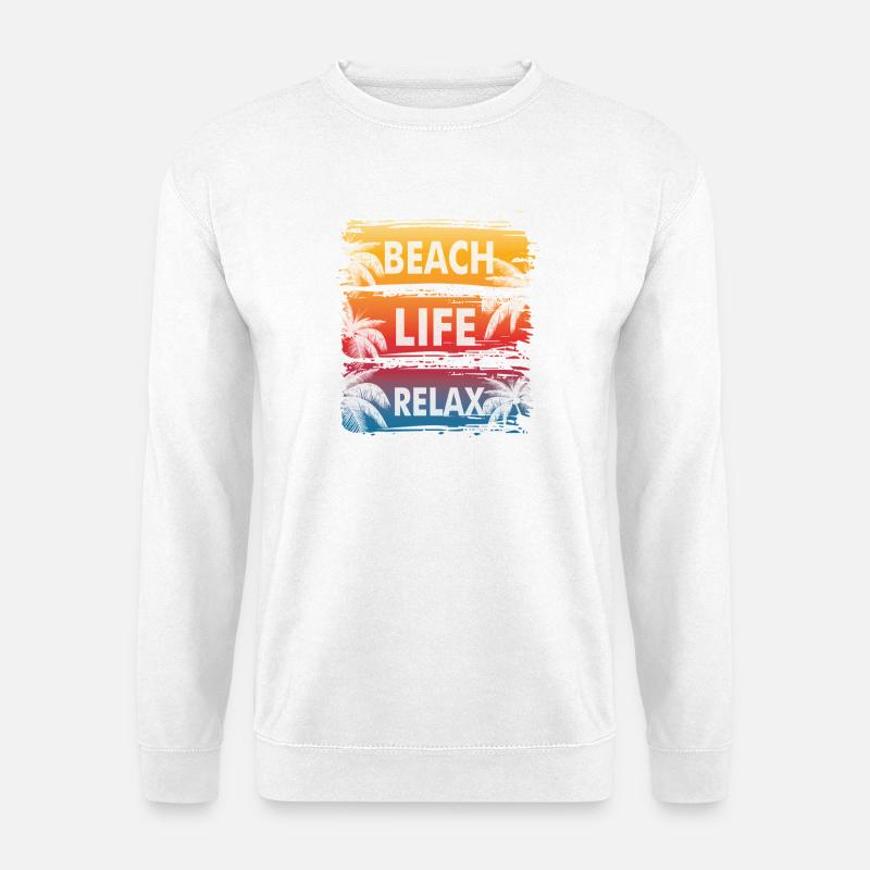 Beach Life Gradient Relax - Unisex Sweatshirt - white