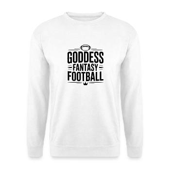 Fantasy Football de la Déesse - Sweat-shirt Unisexe - blanc - Devant