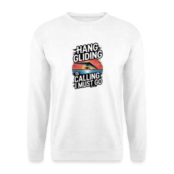 Drachenflieger Hängegleiter Luftsport Enthusiasten - Unisex Pullover - Weiß - Vorne