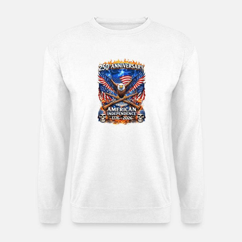 250th American Independence Eagle - Unisex Sweatshirt - white