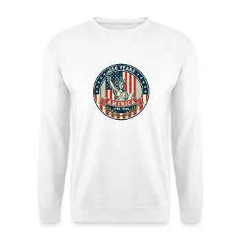 Liberty 250 Jahre Abzeichen-Design - Unisex Pullover - Weiß - Vorne