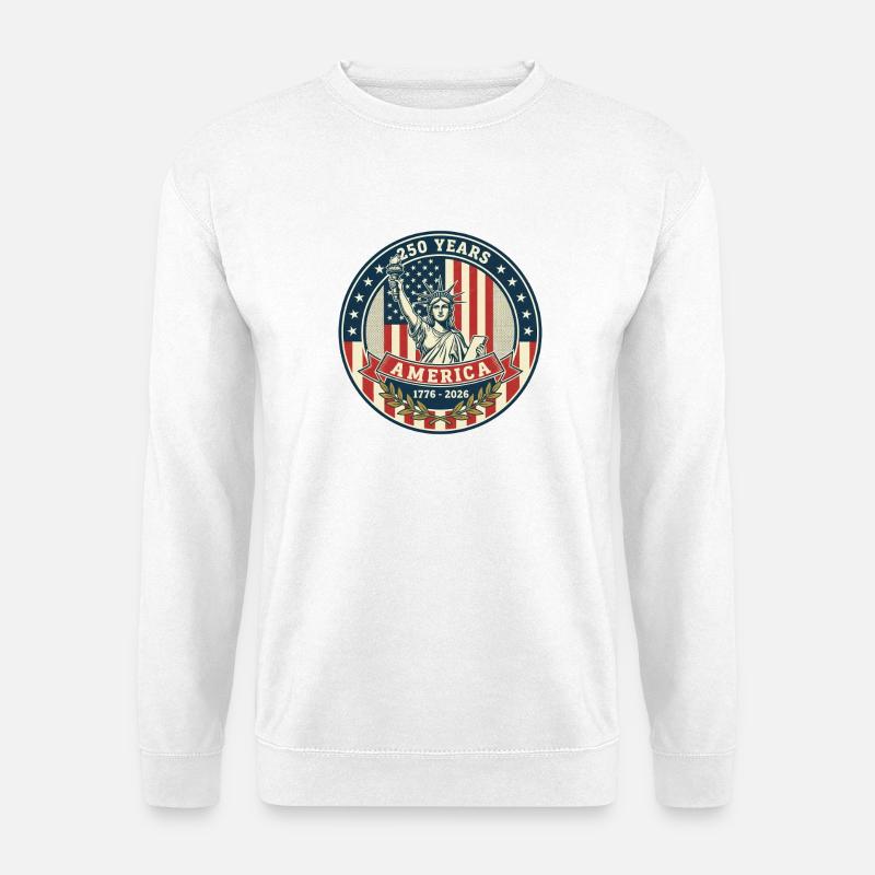 Liberty 250 Jahre Abzeichen-Design - Unisex Pullover - Weiß