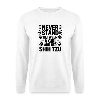 Shih Tzu Sprüche Hunde Lustiges Shih Tzu Geschenk  - Unisex Pullover - Weiß - Vorne