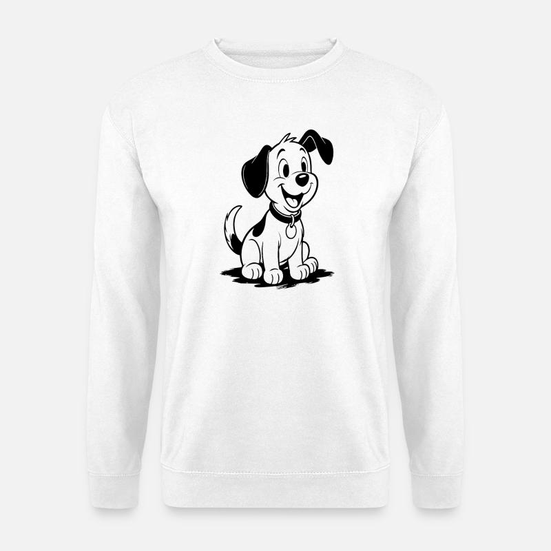 Hundefreundlicher Cartoon - Unisex Pullover - Weiß