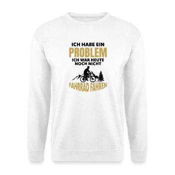 Randonnée de montagne cycliste Problem - Sweat-shirt Unisexe - blanc - Devant