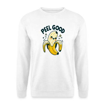 Peel Good Banana Cartoon - Unisex Sweatshirt - white - Front