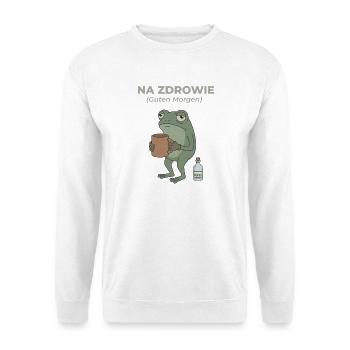 Frog Na zdrowie Coffee & Vodka Humor - Unisex Sweatshirt - white - Front
