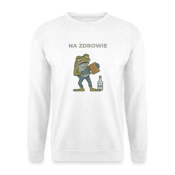 Frog Na zdrowie Coffee & Vodka Humor - Unisex Sweatshirt - white - Front