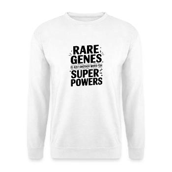 Rare Genes is Just Another Word for Superpowers - Unisex Sweatshirt - white - Front