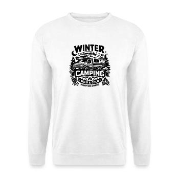Winter Camping | Wild & Cold | Adventure - Unisex Sweatshirt - white - Front