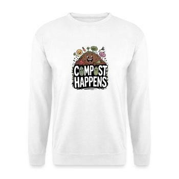 Philosophie de vie de la permaculture pour les amoureux de la nature - Sweat-shirt Unisexe - blanc - Devant