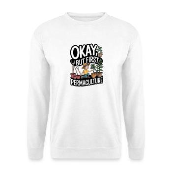 Philosophie de vie de la permaculture pour les amoureux de la nature - Sweat-shirt Unisexe - blanc - Devant