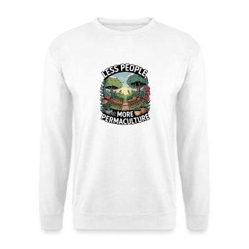 Philosophie de vie de la permaculture pour les amoureux de la nature - Sweat-shirt Unisexe - blanc - Devant