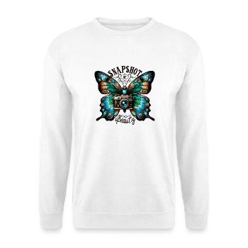 Butterfly Camera Snapshot Beauty - Unisex Sweatshirt - white - Front