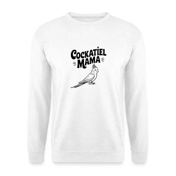 Nymphensittich-Mama - Unisex Pullover - Weiß - Vorne