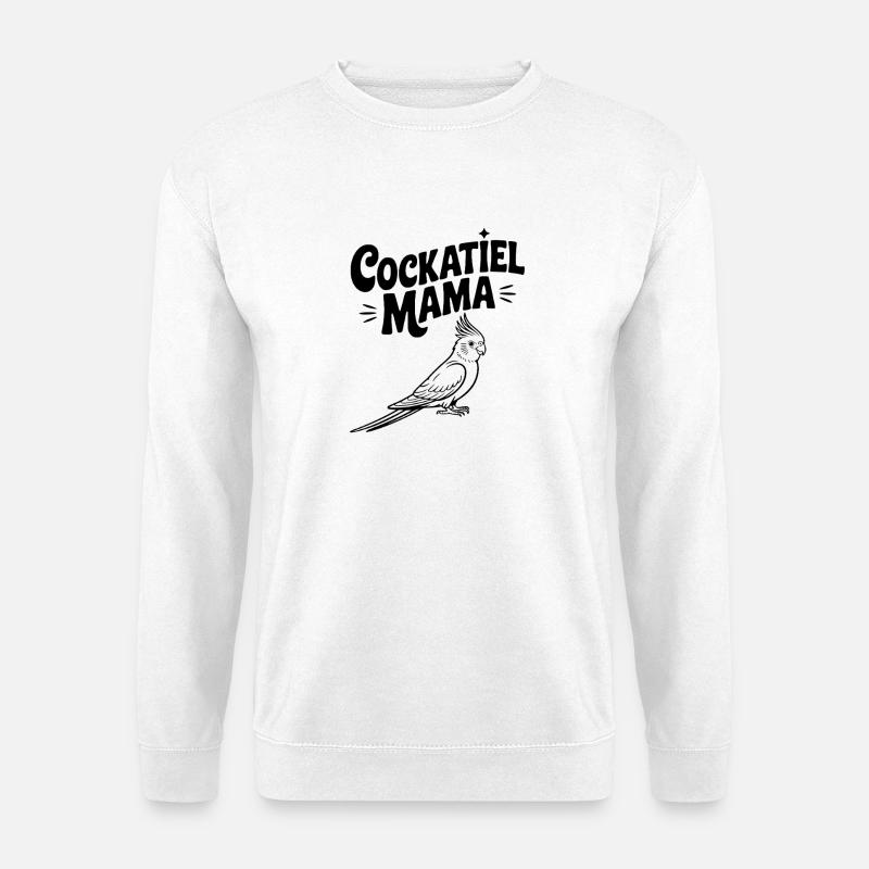 Nymphensittich-Mama - Unisex Pullover - Weiß