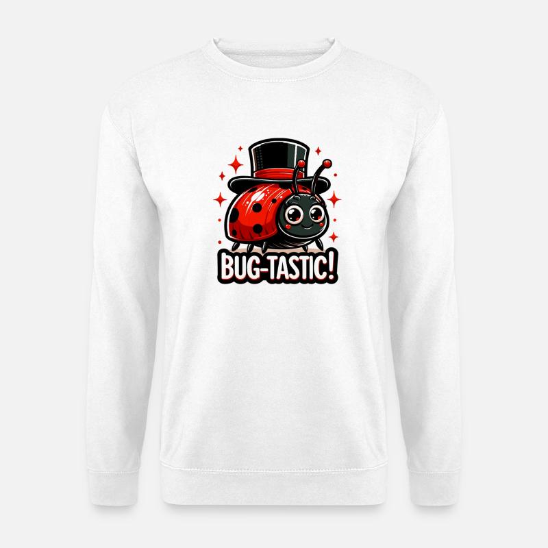 Bug-Tastic: Ladybug Magic Hat - Unisex Sweatshirt - white