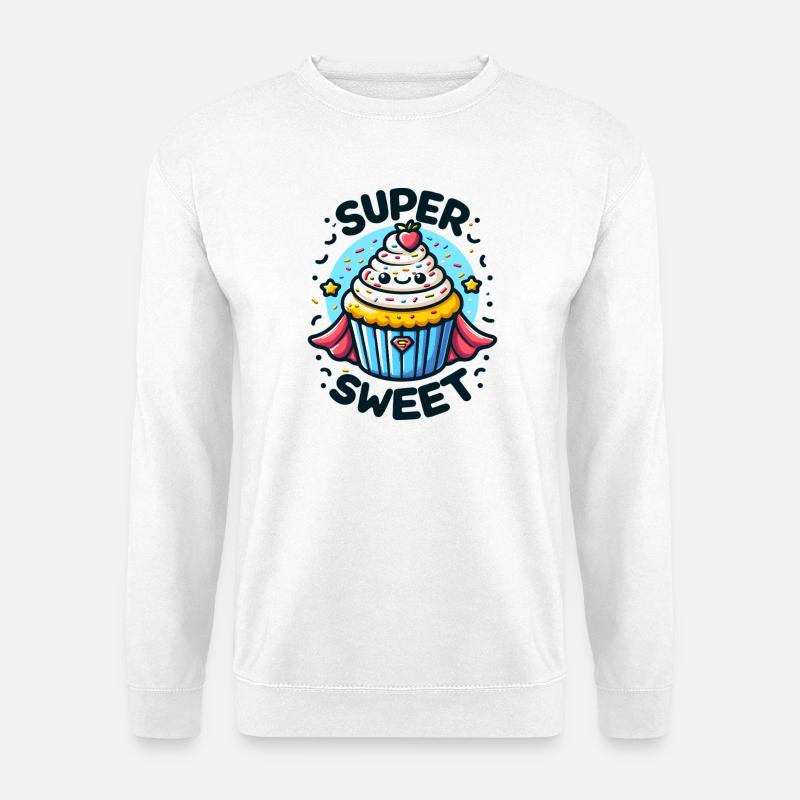 Super Cupcake Held - Unisex Pullover - Weiß