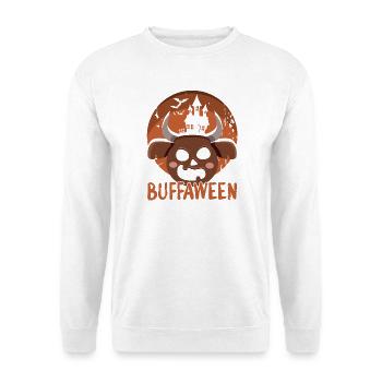 Safari Afrique Serengeti Faune Halloween Buffle - Sweat-shirt Unisexe - blanc - Devant