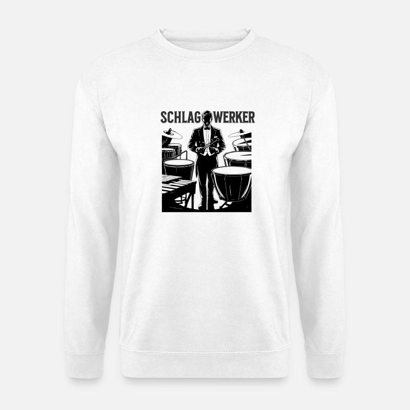 Timpani - percussion orchestra timpanist percussion - Unisex Sweatshirt - white