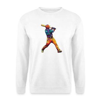 Baseballschlag - Unisex Pullover - Weiß - Vorne