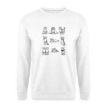 Night Cats Silhouettes Collection - Unisex Sweatshirt - white - Front