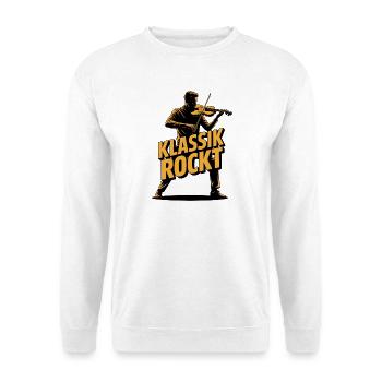 Rocks classiques Violon Violon Rock Violon Violon Violon Éventail classique - Sweat-shirt Unisexe - blanc - Devant
