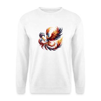 Fire Phoenix in the Flame Vortex - Unisex Sweatshirt - white - Front