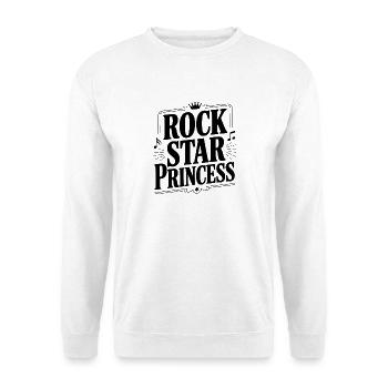 Princesse Rock Star - Sweat-shirt Unisexe - blanc - Devant