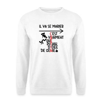 Tenue EVG Humour - Sweat-shirt Unisexe - blanc - Devant