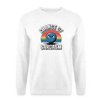 Chance of Sarcasm - Retro Grin - Unisex Sweatshirt - white - Front