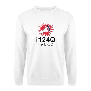 i124Q – Bold Statement Dark Edition - Unisex Pullover - Weiß - Vorne
