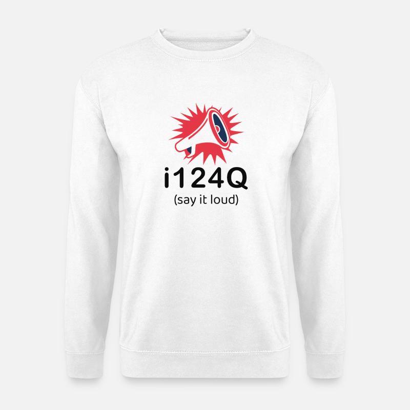 i124Q – Bold Statement Dark Edition - Unisex Pullover - Weiß