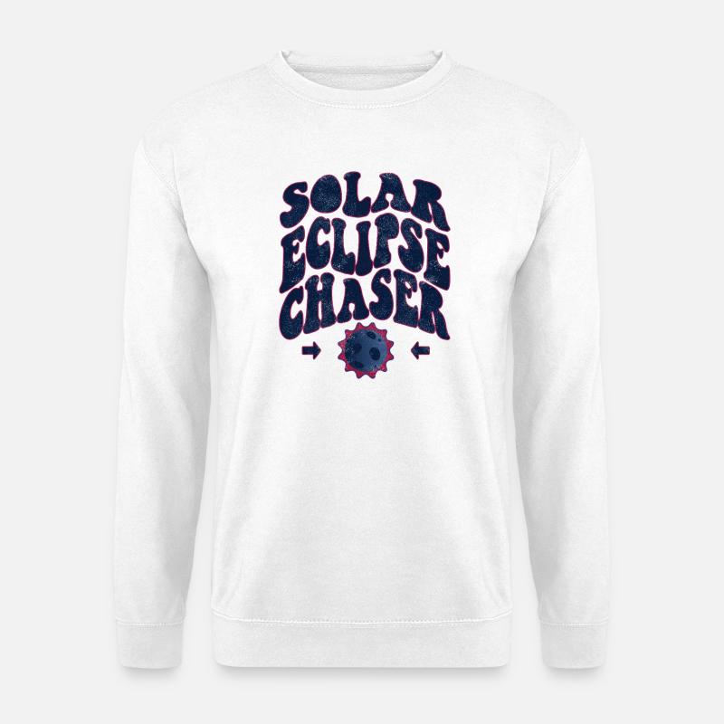 Solar eclipse chaser - Unisex Sweatshirt - white