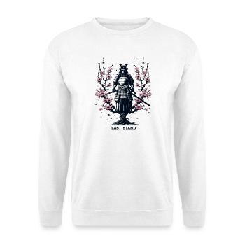 Samurai in the magic of cherry blossoms - Unisex Sweatshirt - white - Front