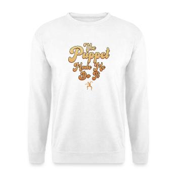 La marionnette m’a forcé à le faire - Sweat-shirt Unisexe - blanc - Devant