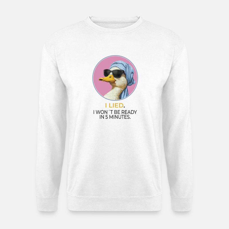Stylish Duck – I Song Statement Design - Unisex Sweatshirt - white