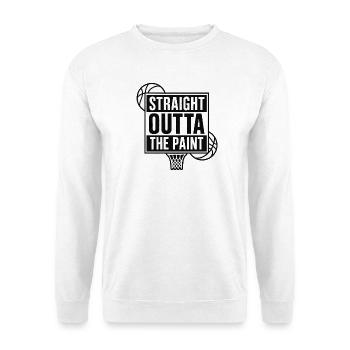 Straight Outta The Paint Basketball Sport  - Unisex Pullover - Weiß - Vorne