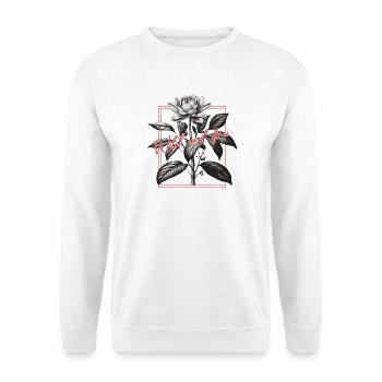 Vintage Floral Design - Sweat-shirt Unisexe - blanc - Devant