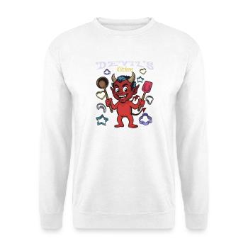 Devil's Kitchen Cooking Devil - Unisex Sweatshirt - white - Front