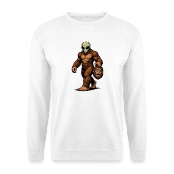 Bigfoot Alien Sasquatch UFO Science Fiction - Unisex Pullover - Weiß - Vorne