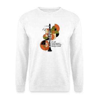 Fun Until the Reed Breaks | Clarinet - Unisex Sweatshirt - white - Front