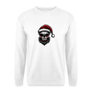 Santa Claus Skull - Unisex Sweatshirt - white - Front